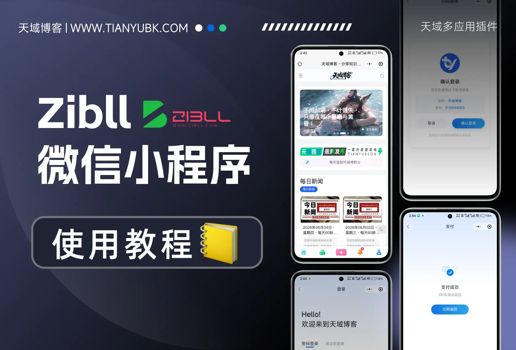 天域子比主题小程序系统 - 使用教程-天域博客
